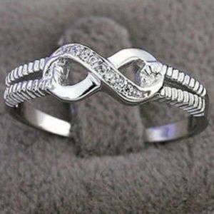 ❤Silver infinity ring